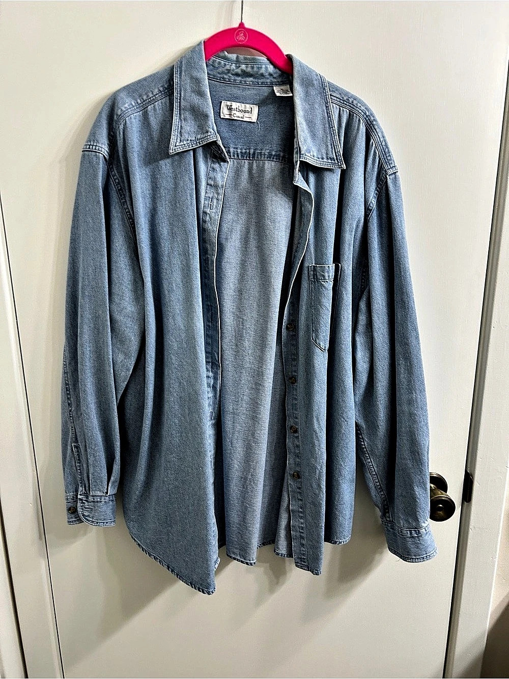 Westbound Denim Button Down Shirt XL Like New